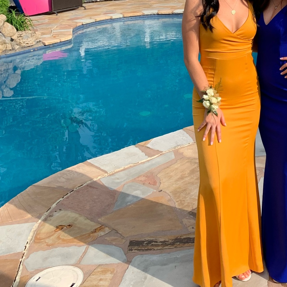 Yellow prom dress